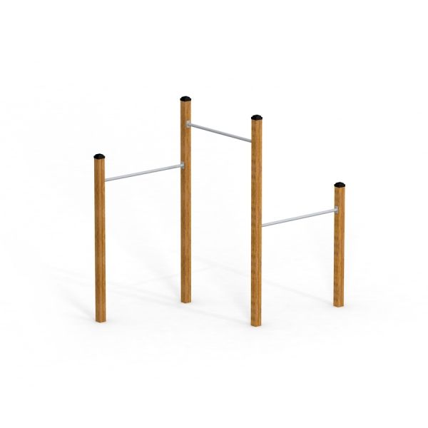 Hevestenger/Pull Ups for barn i tre og metall