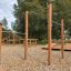 Utendørs treningsstasjon Hevestenger/Pull Ups i tre.
