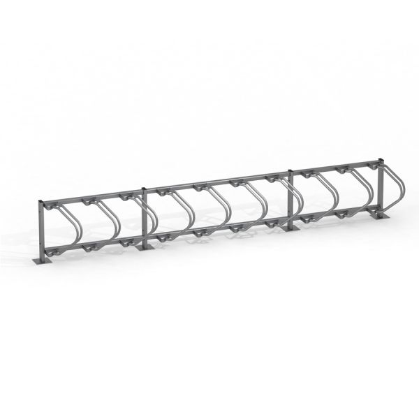 Sykkelstativ Bike Stand 10 i metall for 10 sykler.