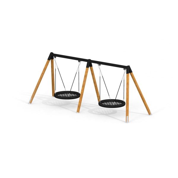 Dobbelt fugleredehuske (BNS 120 cm) for lekeplass.
