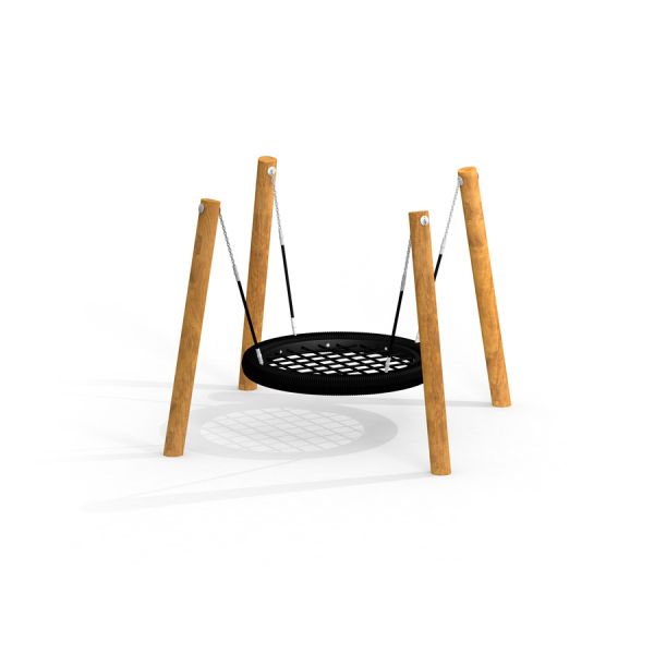 Robinia Swing 4 Posts (BNS 120 cm) trehuskesett