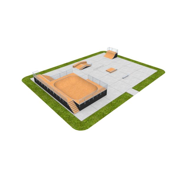 Skate Park 15, skatepark fra Lars Laj med ramper og rails