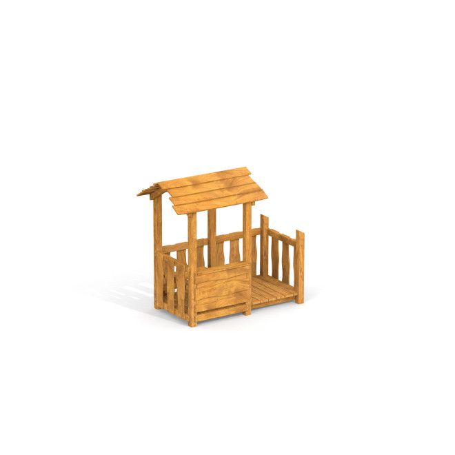 Trelekehytte Veranda house Uvala single playhouse.
