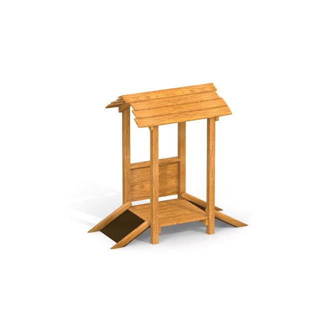 Sand pavilion Uvala single playhouse for barn i tre
