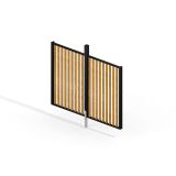 Vindskjerming Langside til Pergola