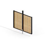 Vindskjerming Kortside til Pergola