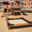Lekeplass med Sandkasse Nature foran husblokkene.