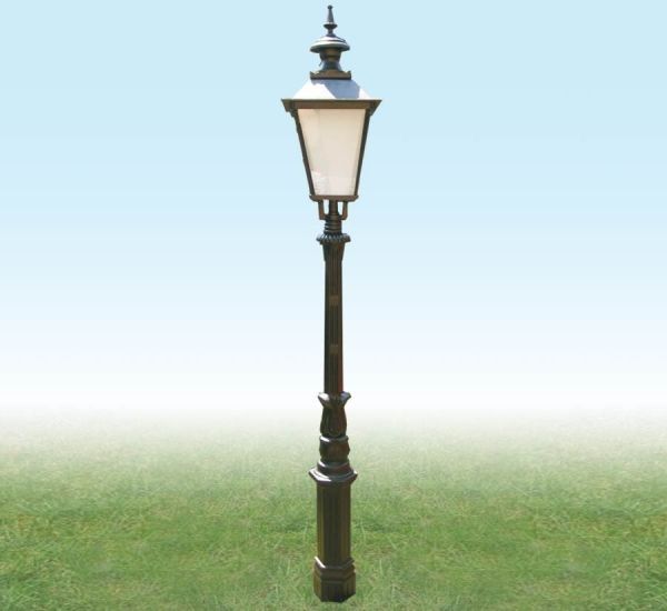 Render isometric view of Garden lamp