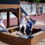 Barn leker i sandkassen på Gårdshus Nature lekeplass