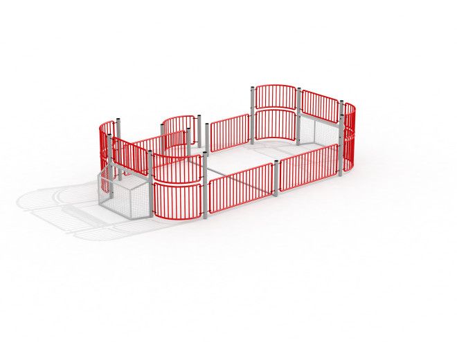 Rød og hvit Fosshaugane Multiarena.