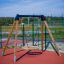 Single, bred Swing Frame på lekeplass.