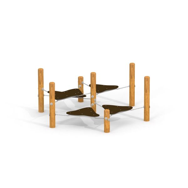 Kentucky Dobbel klatrestativ for lekeplasser.